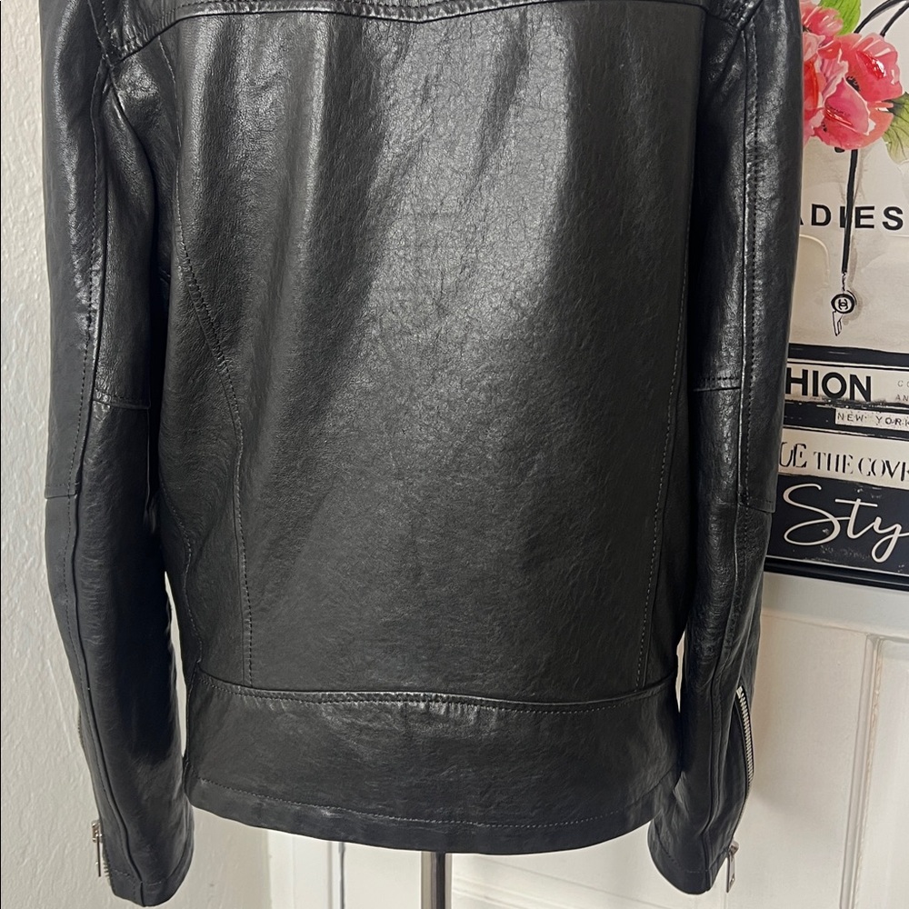 Street Leathers Black Leather Moto Jacket Size S - Picture 7 of 10